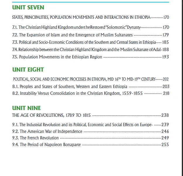 Download Ethiopian new Curriculum grade 11 history Student Textbook PDF